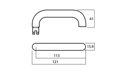 Lockwood 1220/1221 70 Door Lever on Round Rose - Available in Various Finishes