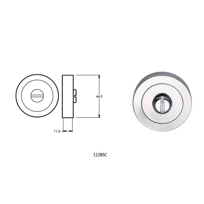 Lockwood Door Handle 1220 Series Symphony 70 Lever On Rose Satin Chrome