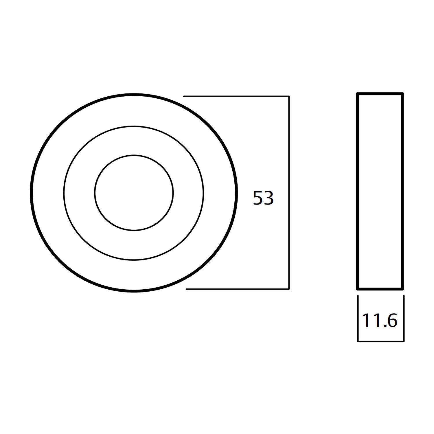 Lockwood Symphony External Blank Round Rose - Available in Various Finishes