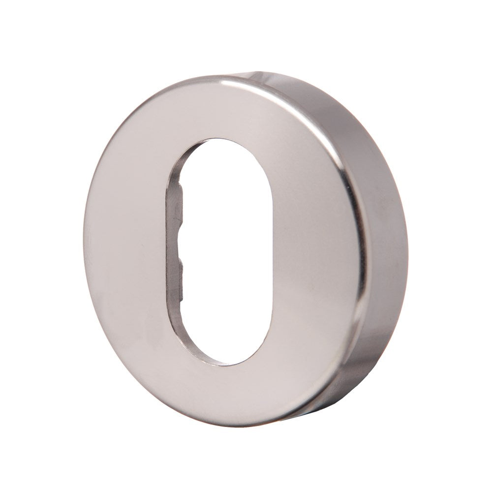 Lockwood 1370 Series External Oval Cylinder Escutcheon Satin Chrome 1376/ESC