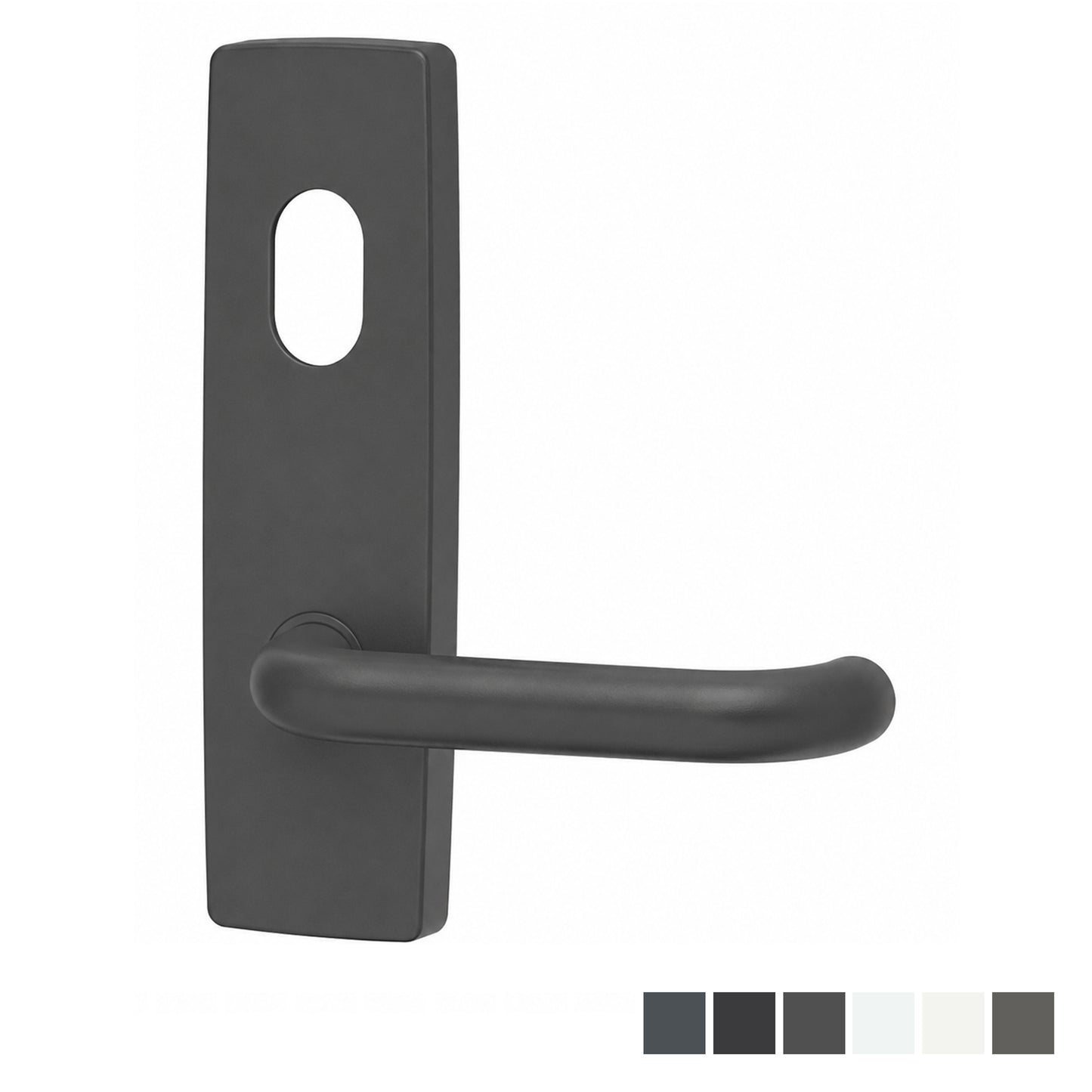 Lockwood 1801 Square End Plate with Cylinder Hole & 70 Lever Dulux - Available in Various Finishes