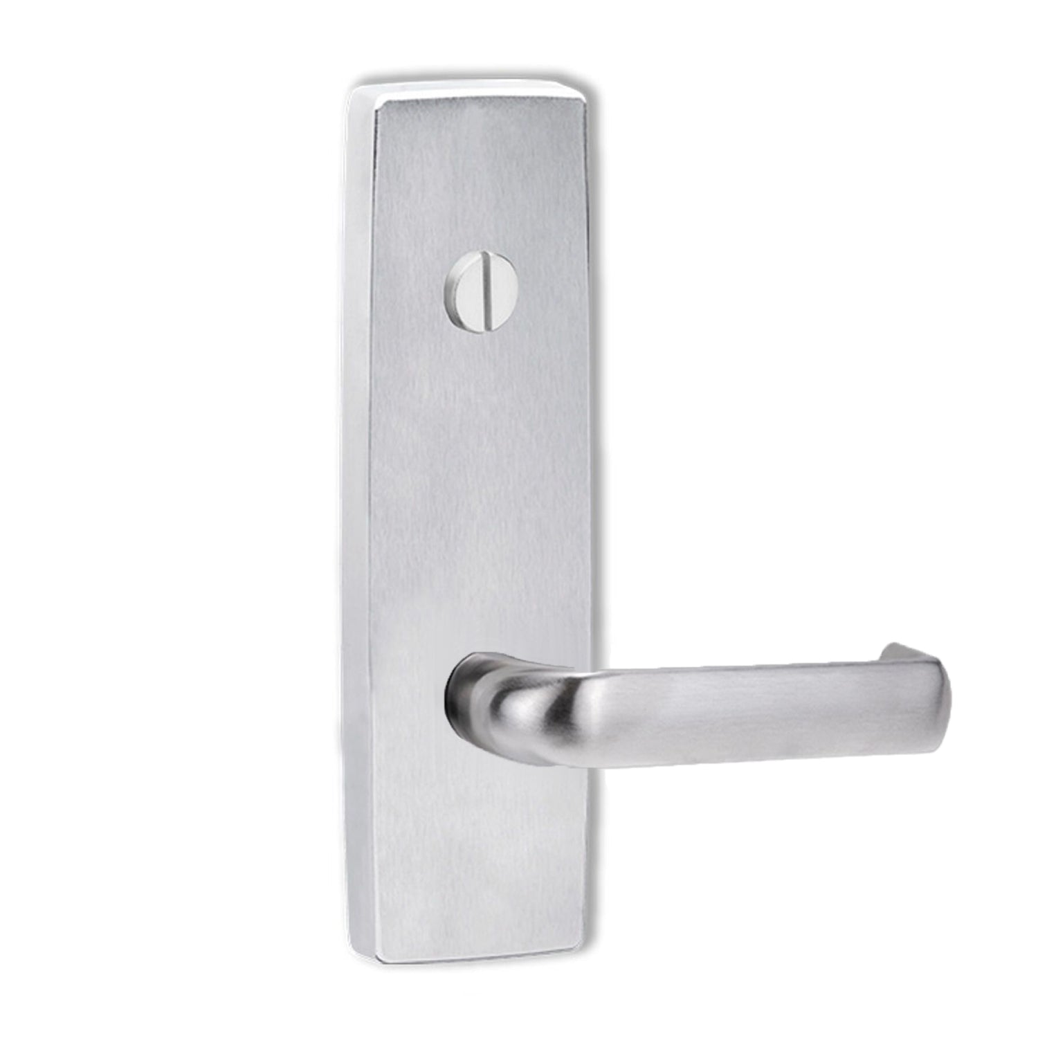 Lockwood 1803 Square End Plate With Emergency Turn and 77 Lever Satin Chrome 1803/77SC
