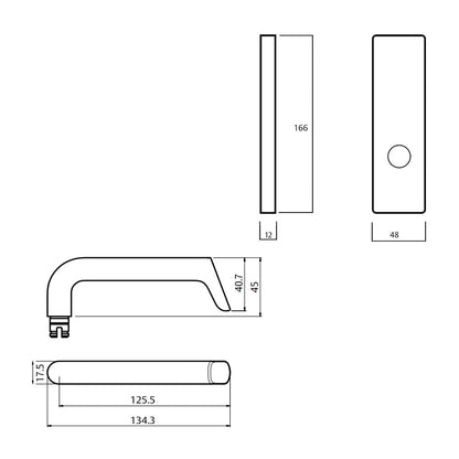 Lockwood 1805 Square End Plate with 102 Lever - Available in Various Finishes