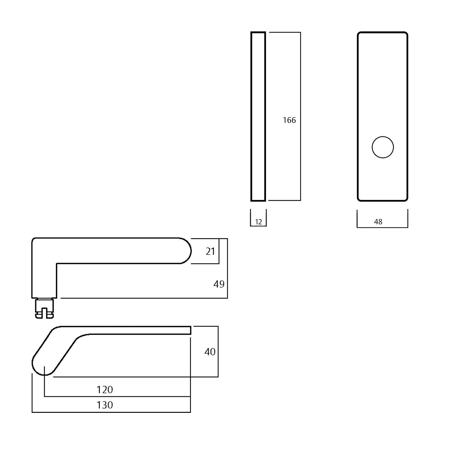 Lockwood 1805 Square End Plate with 41 Lever - Available in Various Handing