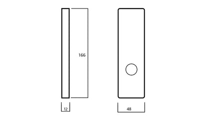 Lockwood 1805 Furniture Square End Plate & 59 Lever - Available in Various Finishes