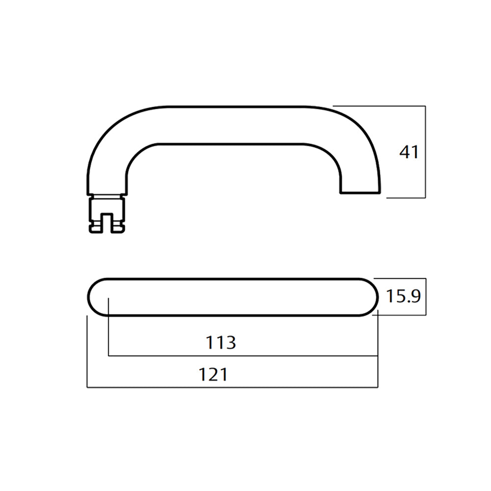 Lockwood 1805 Square End Plate & 70 Lever - Available in Various Finishes