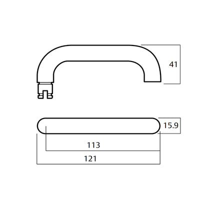 Lockwood 1805 Square End Plate & 70 Lever - Available in Various Finishes
