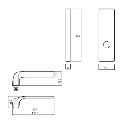 Lockwood Square End Plate Privacy Indicator Emergency 122 Lever - Available in Various Handing