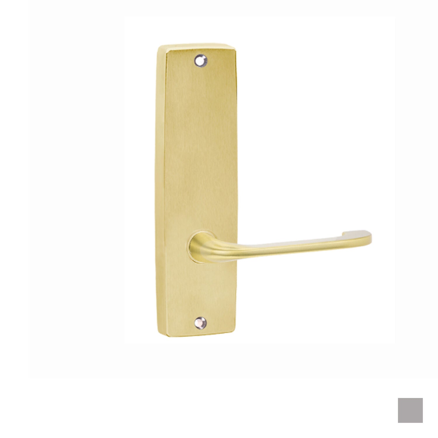 Lockwood Door Lever Handle Square End Plate 115 Lever - Available in Polished Brasss & Satin Chromer