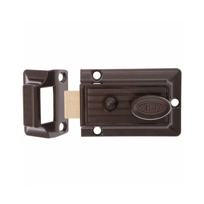 Lockwood Door Lock 201 Rim Night Latch Snib No Cylinder Brown 201NOCYL