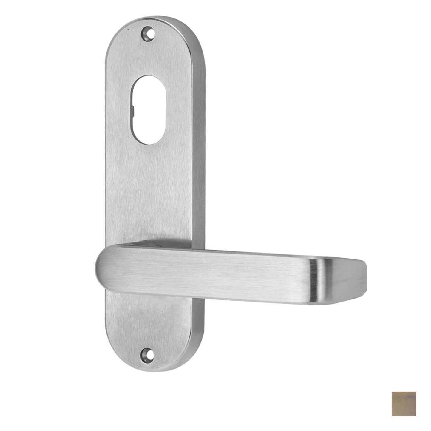 Lockwood 2901 Round End Plate With Cylinder Hole and 59 Lever - Available in Various Finishes