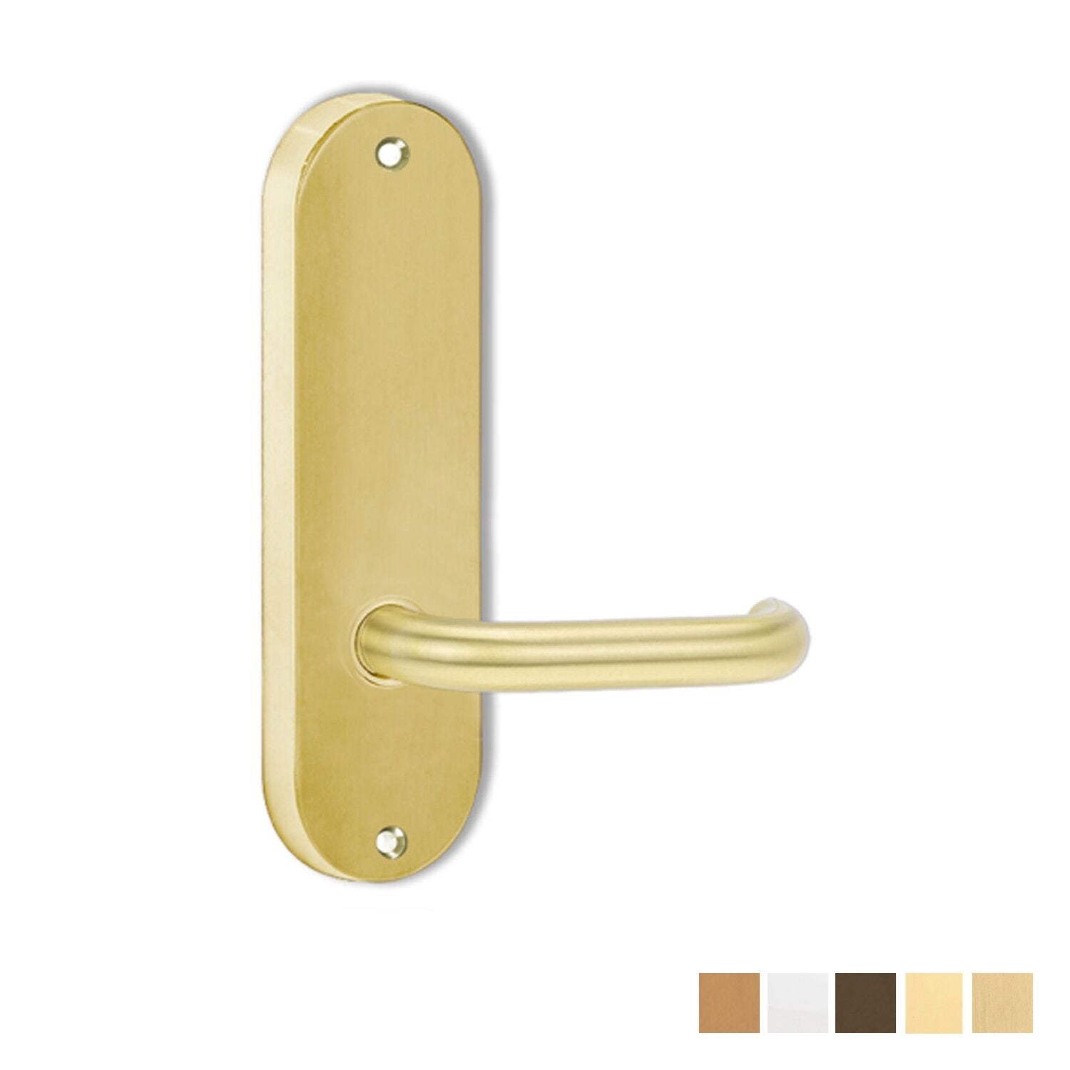 Lockwood Round End Plate with 70 Lever - Available in Various Finishes ...