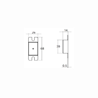 Lockwood Timber Door Fixing Conversion Kit Strike & Face Plate- Available in Various Finishes
