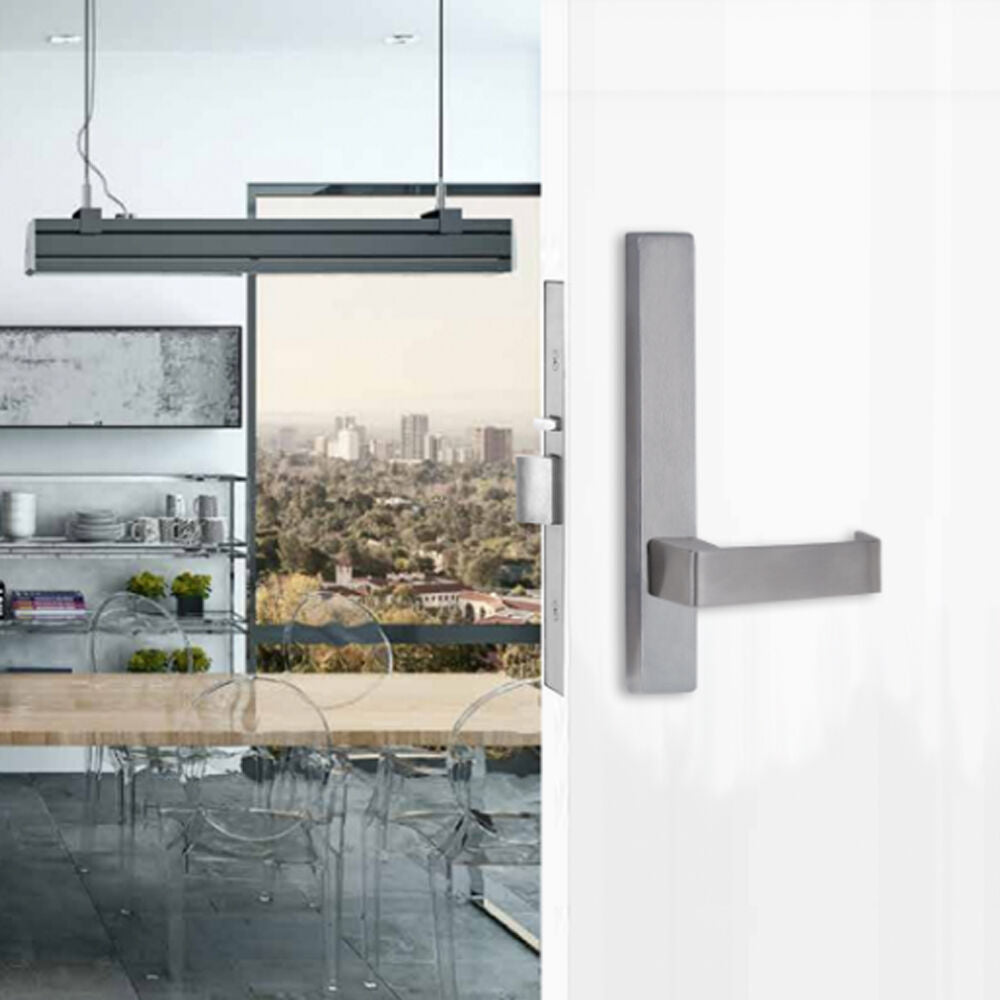 Lockwood Door Handle Square End Plate With 90 Lever - Available in CP and SC