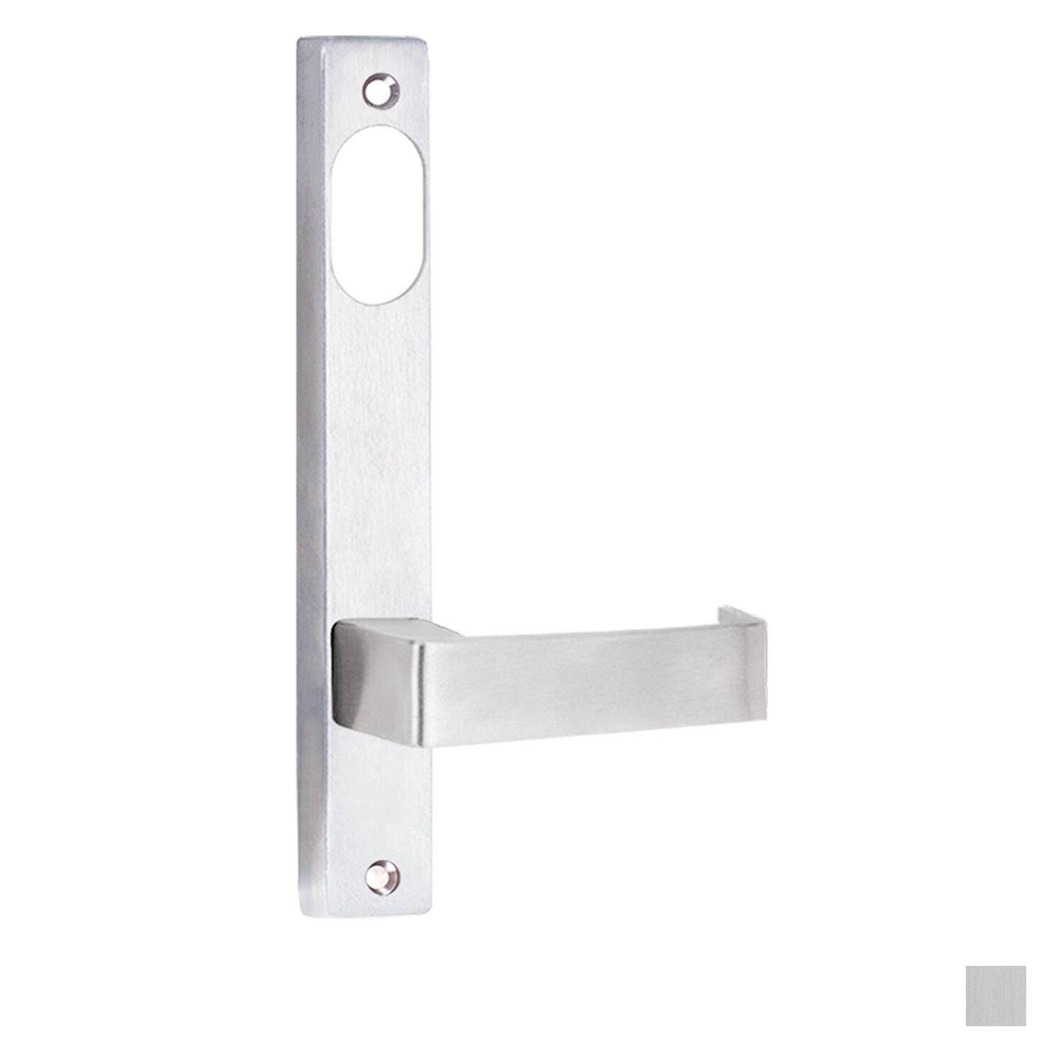 Lockwood 4901 Square End Plate With Cylinder Hole and 90 Lever - Available in Various Finishes