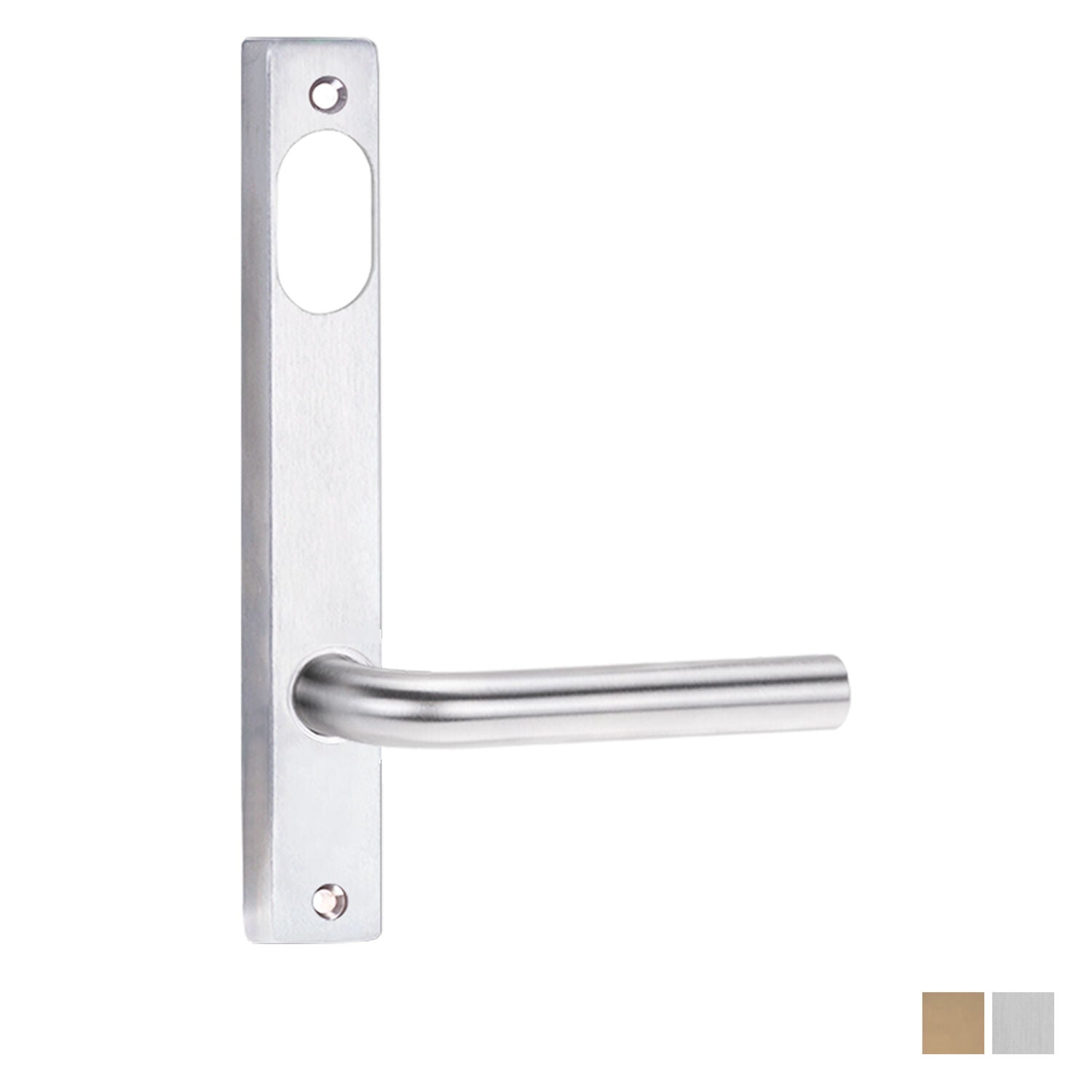 Lockwood 4901 Square End Plate With Cylinder Hole and 97 Lever - Available in Various Finishes