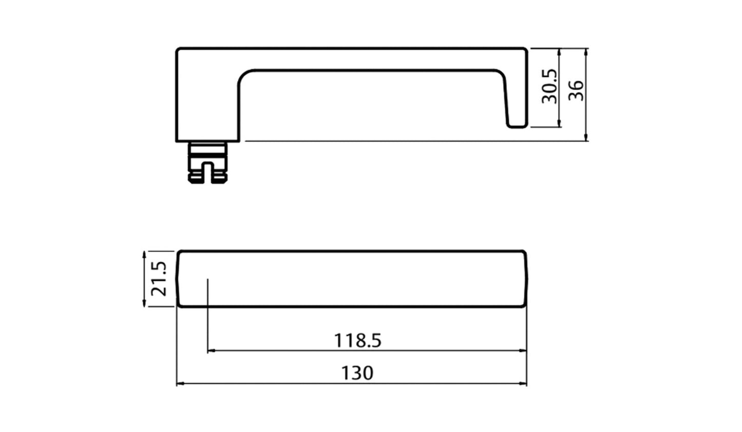 Lockwood 4905 Square End Plate with 111 Lever - Available in Various Finishes