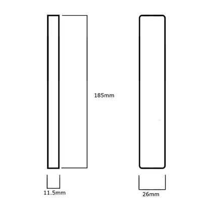 Lockwood 4907 Square End Plate - Available in Various Finishes