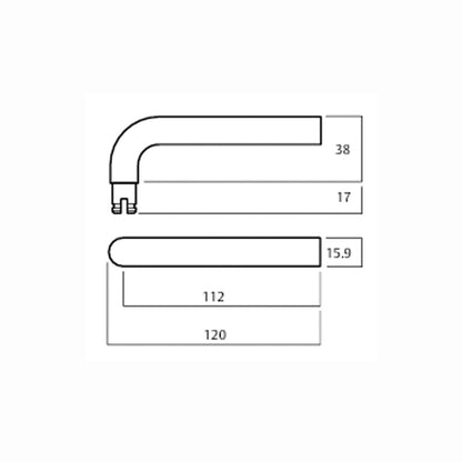 Lockwood Door Handle Round End Plate With Emergency Turn & 97 Lever Available in Various Finishes
