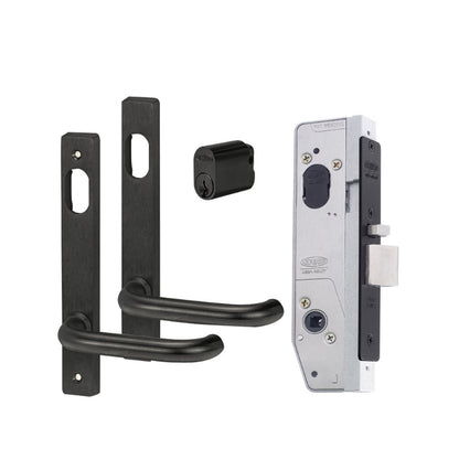 Lockwood 5782 Narrow Double Cylinder Mortice Lock Kit Includes Furniture Cylinder 5782KIT01MBK
