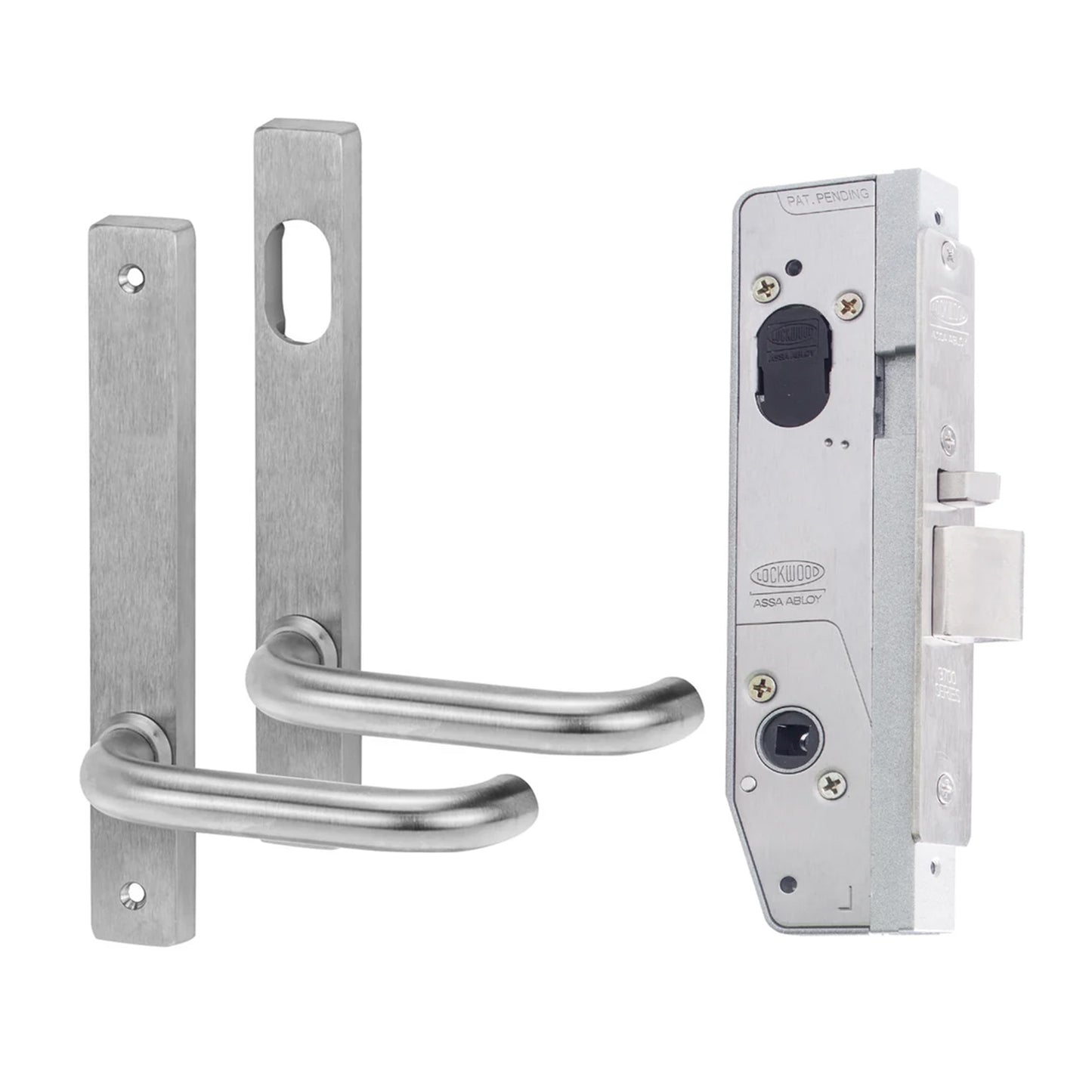 Lockwood 5782 Universal Lock Brass Furniture With Cylinder Hole No Cylinder Satin Chrome 5782KIT05NOCYL