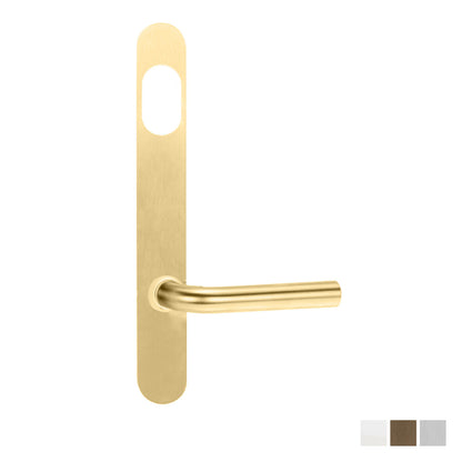 Lockwood 5801 Round End Plate with Cylinder Hole and 97 Lever - Available in Various Finishes