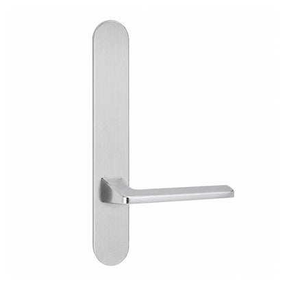 Lockwood 5805 Round End Plate With 178 Lever Satin Chrome 5805/178SC