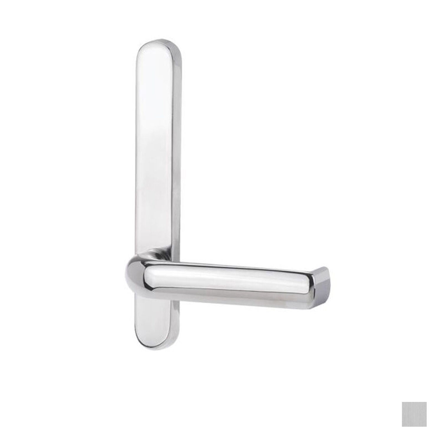 Lockwood 5805 Round End Plate With 77 Lever - Available in Chrome Plate and Satin Chrome