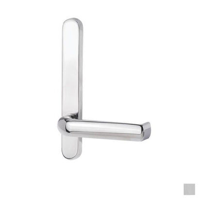 Lockwood 5805 Round End Plate With 77 Lever - Available in Chrome Plate and Satin Chrome