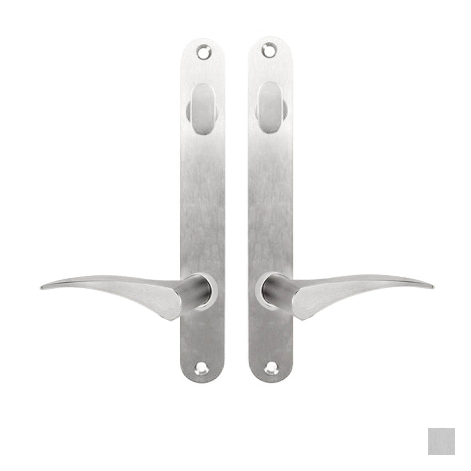 Lockwood 5904 Round End Plate With Turn & 153 Lever - Available in Various Finishes and Handing