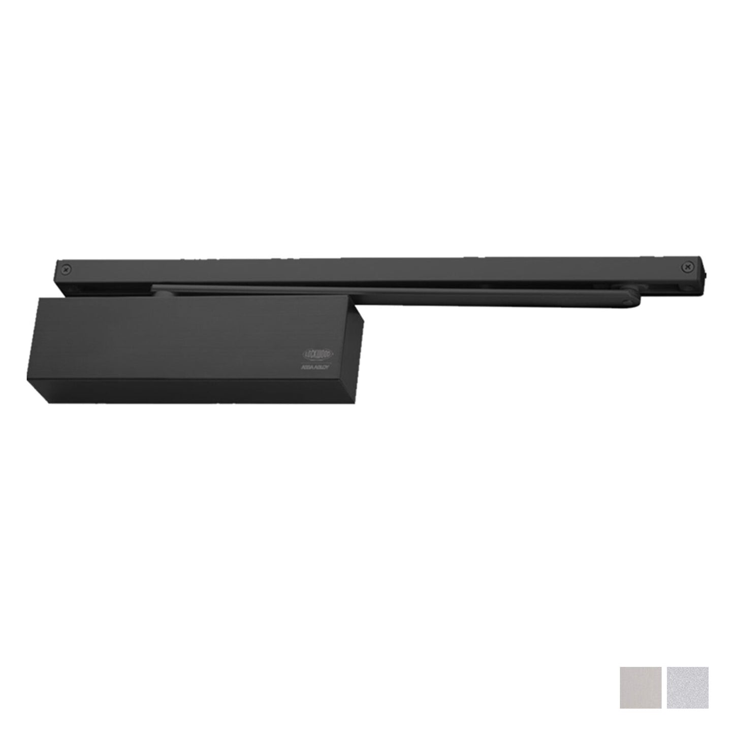 Lockwood 7726 Series Door Closer Slide Rail Backcheck Delayed Action - Available in Various Finishes