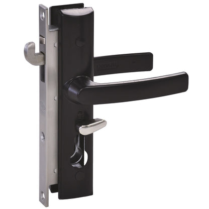 Lockwood Security Screen Door Lock Black w/ Cylinder 8654BLKC