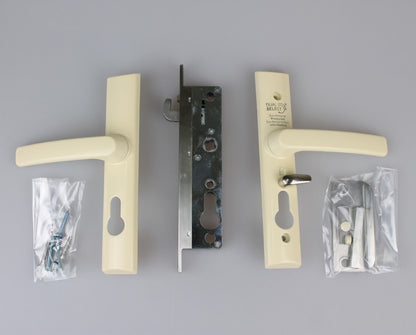 Lockwood Security Screen Door Lock Primrose w/ Cylinder 8654PRMC