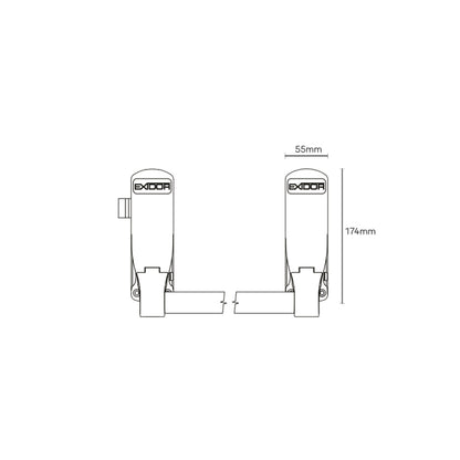 Exidor by Assa Abloy Panic Exit Device Single Point Lock Silver EXI296-SIL