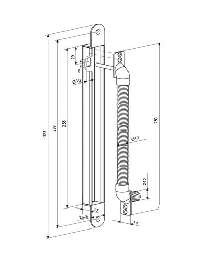 Lockwood Power Transfer Lead Cover 323mm LC8810