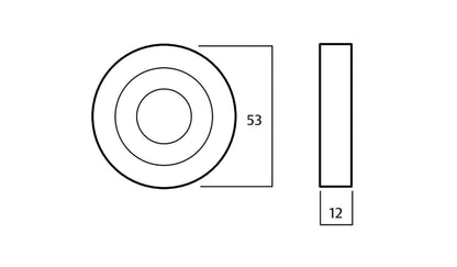Lockwood Symphony 101 Door Lever on Round Rose Full Set - Available Various Finishes