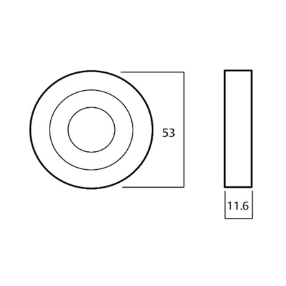 Lockwood Symphony 123 Door Lever on Round Rose Full Set - Available in Various Finishes