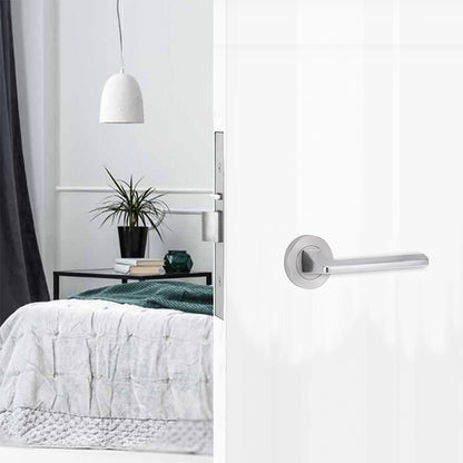 Lockwood Symphony 178 Series Door Lever on Round Rose Full Set - Available in Various Finishes