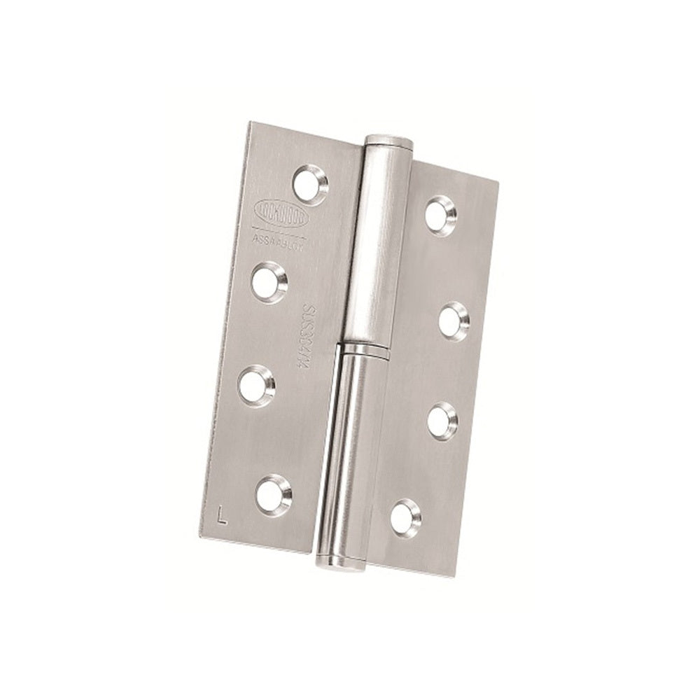 Lockwood Lift Off Hinges 100x75x2.5mm Satin Stainless Steel - Available in Left and Right Hand