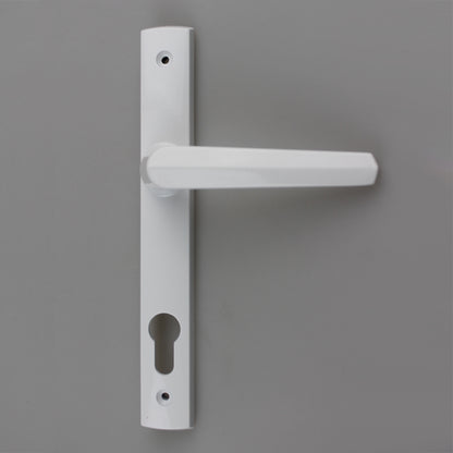 Lockwood Palladium Door Handle Aria Lever On Long Plate White PL4/85/27/PPCWHITE