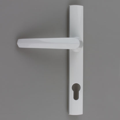 Lockwood Palladium Door Handle Aria Lever On Long Plate White PL4/85/27/PPCWHITE
