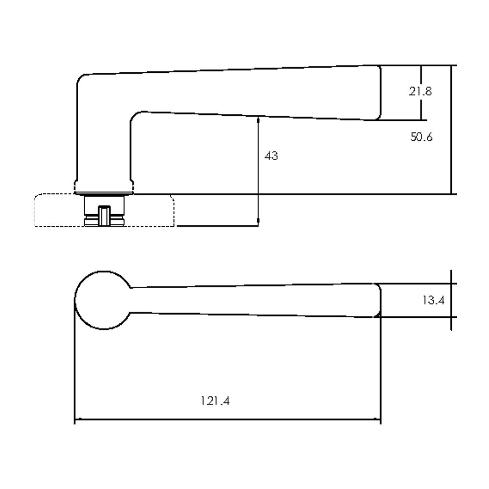 Lockwood Door Handle Velocity Hakea L28 Passage Lever Set - Available in Various Finishes
