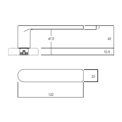 Lockwood Door Handle Velocity Element L3 Passage Lever Set - Available in Various Finishes