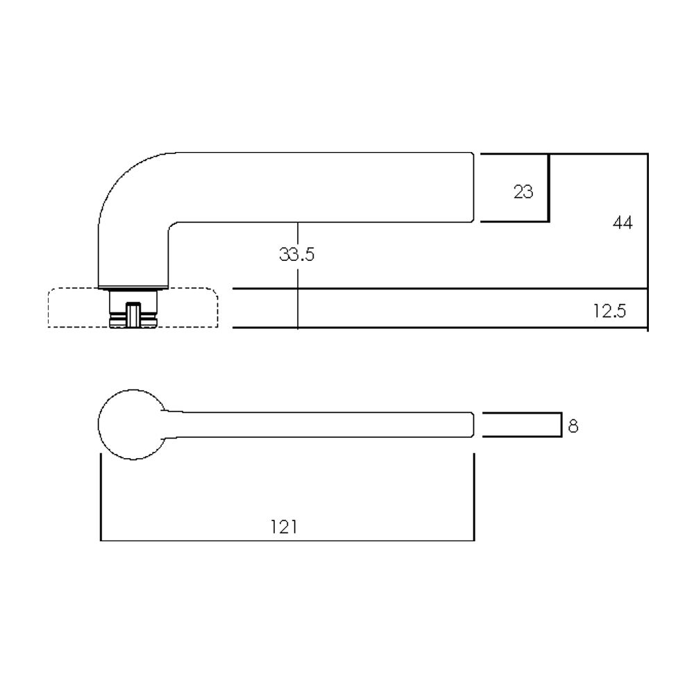 Lockwood Door Handle Velocity Glide L4 Passage Lever Set - Available in Various Finishes