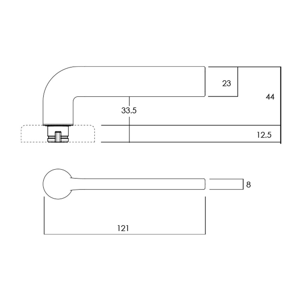 Lockwood Velocity Glide L4 Door Handle Privacy Set - Available in Various Finishes