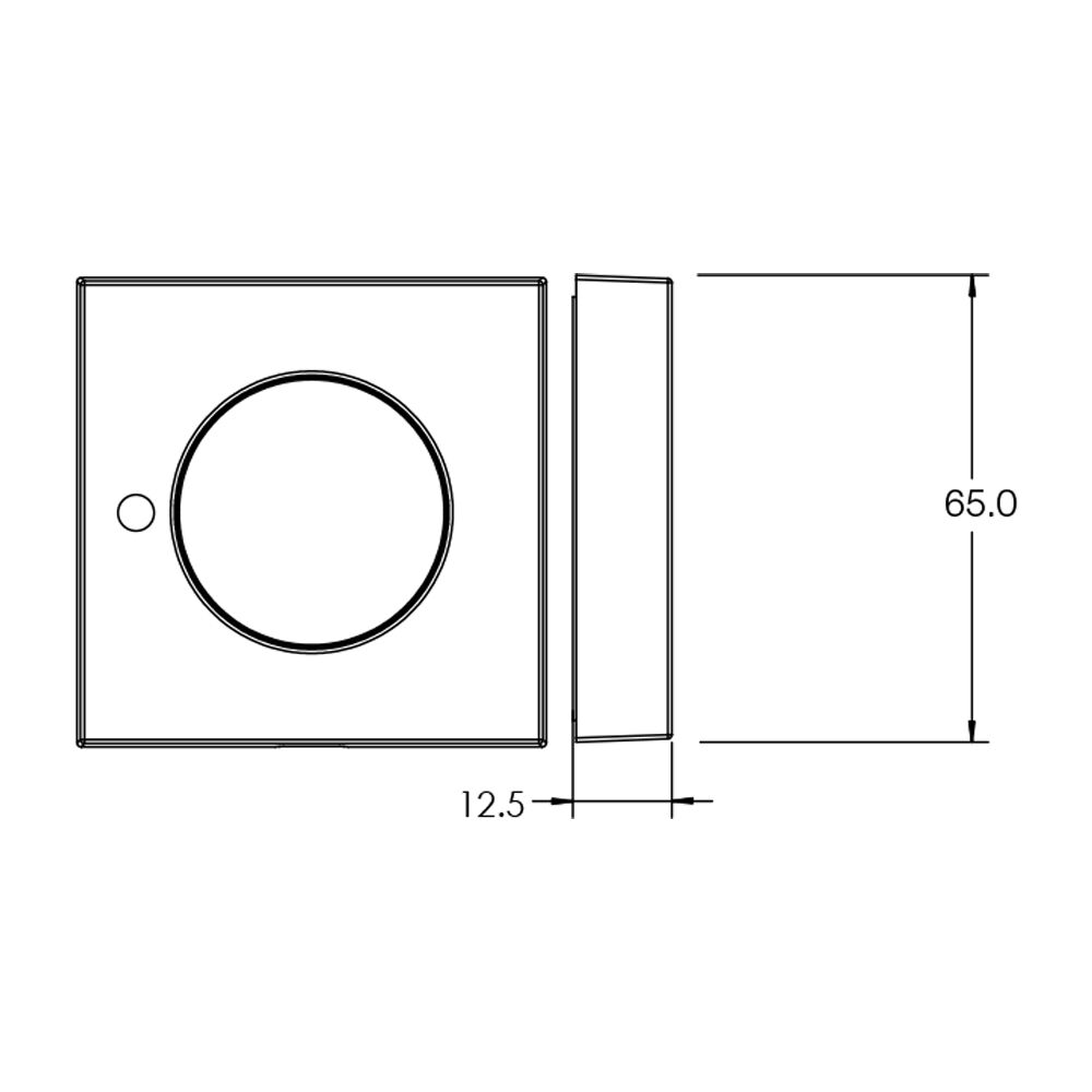 Lockwood Velocity Large Square Rose Trim Privacy - Available in Various Finishes
