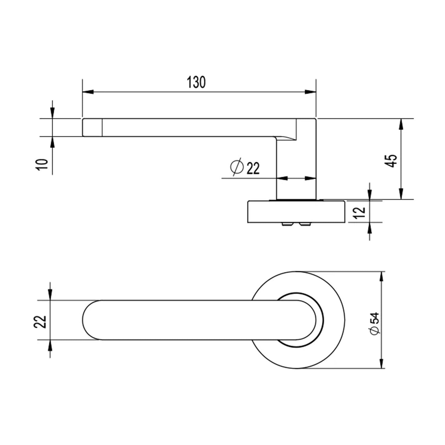 Lockwood Vivid V3 Passage Set Includes Latch - Available in Various Finishes