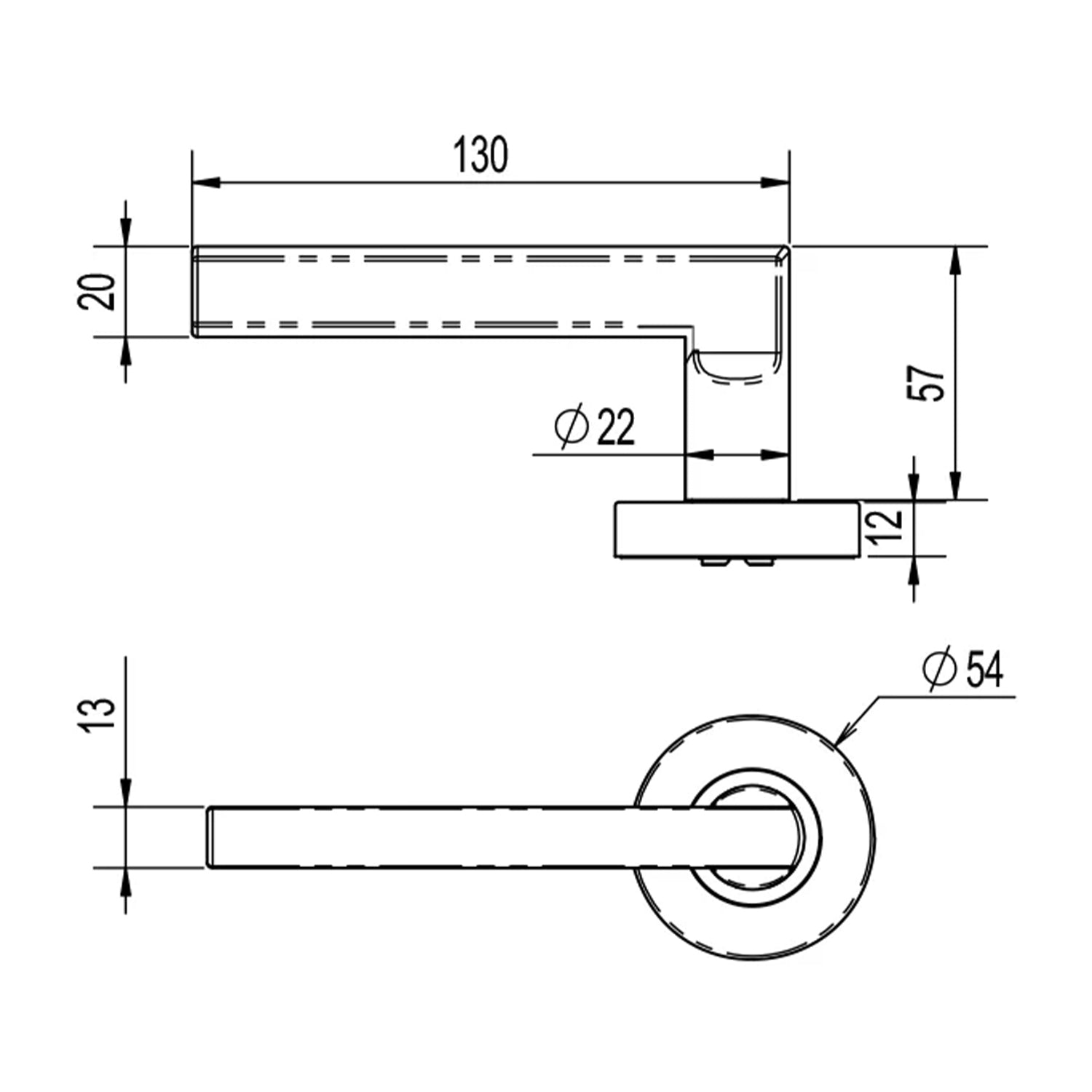 Lockwood Vivid V4 Passage Set Includes Latch - Available in Various Finishes