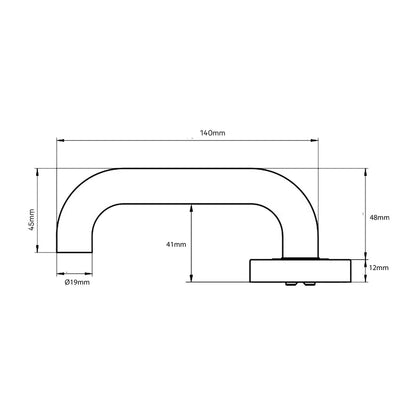 Lockwood Vivid V2 Door Handle Dummy Lever Set - Available in Various Finishes