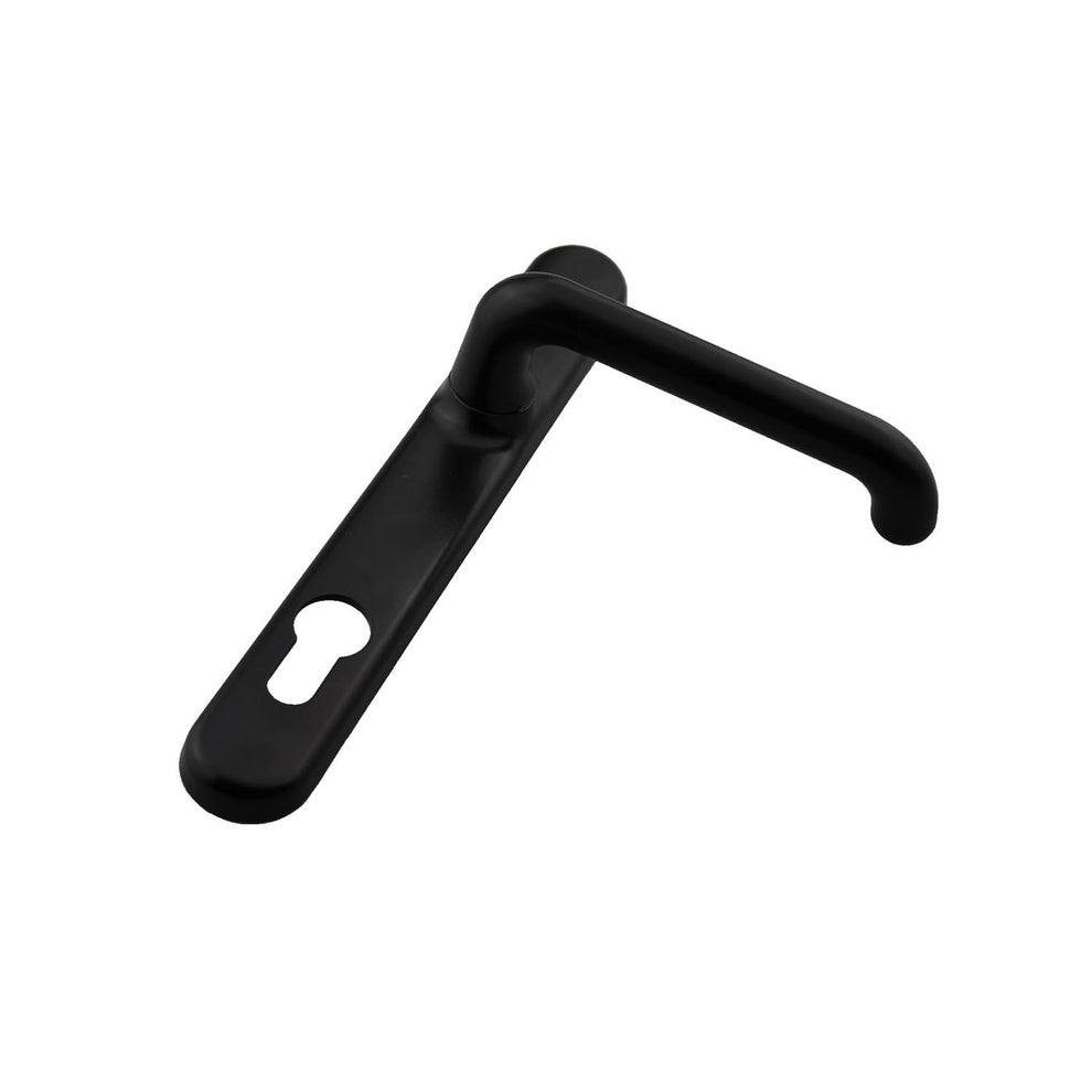 Handle Interlock Interlock Door Handle Verona Long Plate Furniture Gidgee Lever Black ...